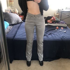 Silver pants by Armani Jeans 26